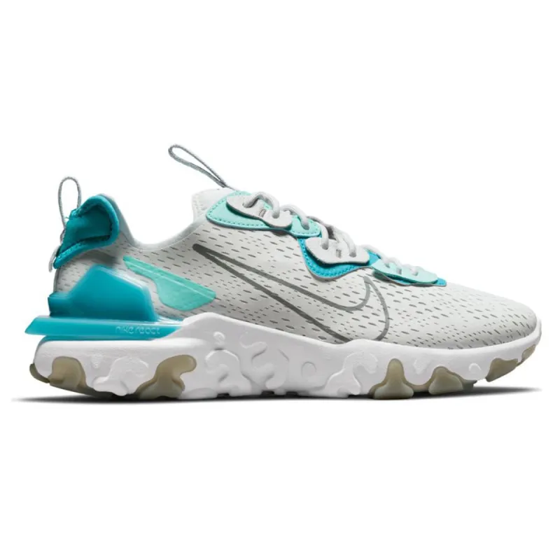 Nike React Vision Pure Platinum/Smoke Grey-Aquamarine sold by Kong