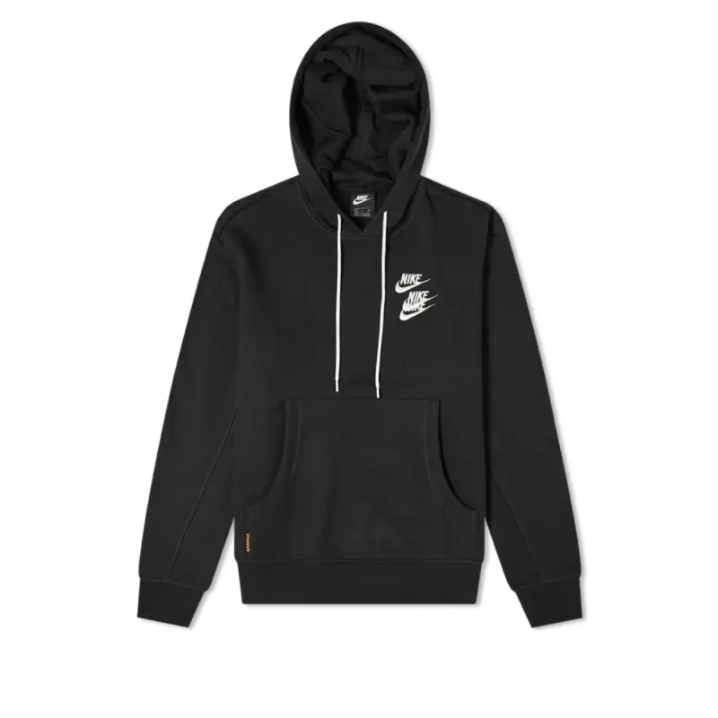 Nike Sportswear Pullover French Terry Hoodie World Tour Black sold by Kong