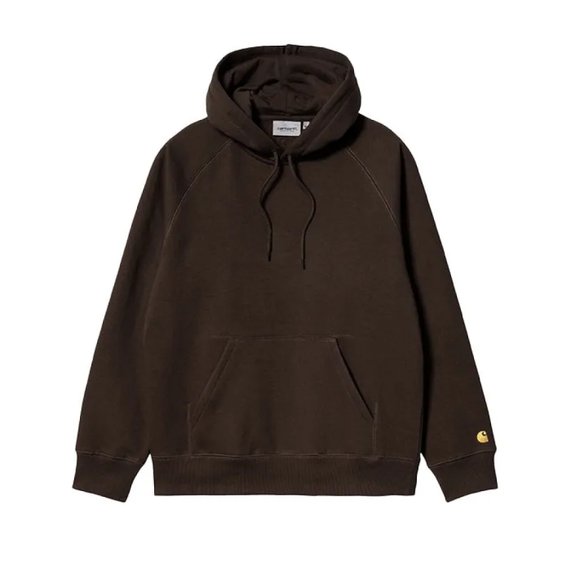 Carhartt WIP Hooded Chase Sweat Dark Umber Gold made by Carhartt WIP