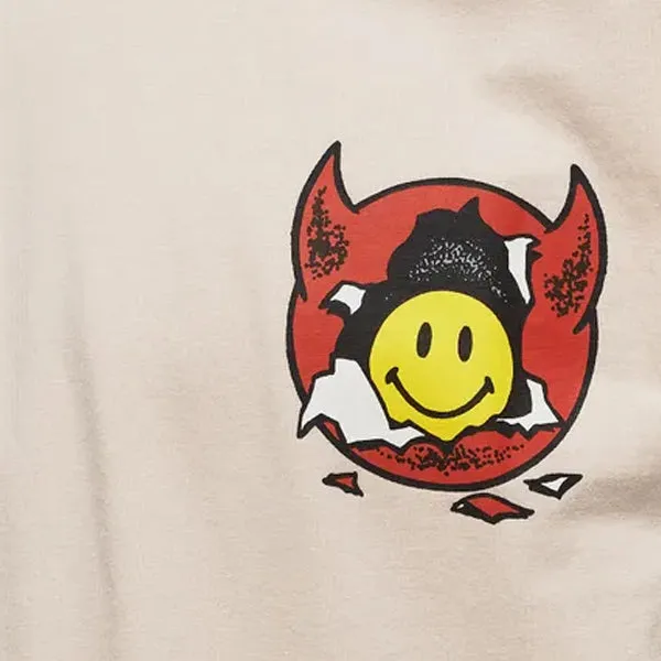 Market Smiley Inner Peace T-shirt Cream sold by Kong product image thumbnail 2