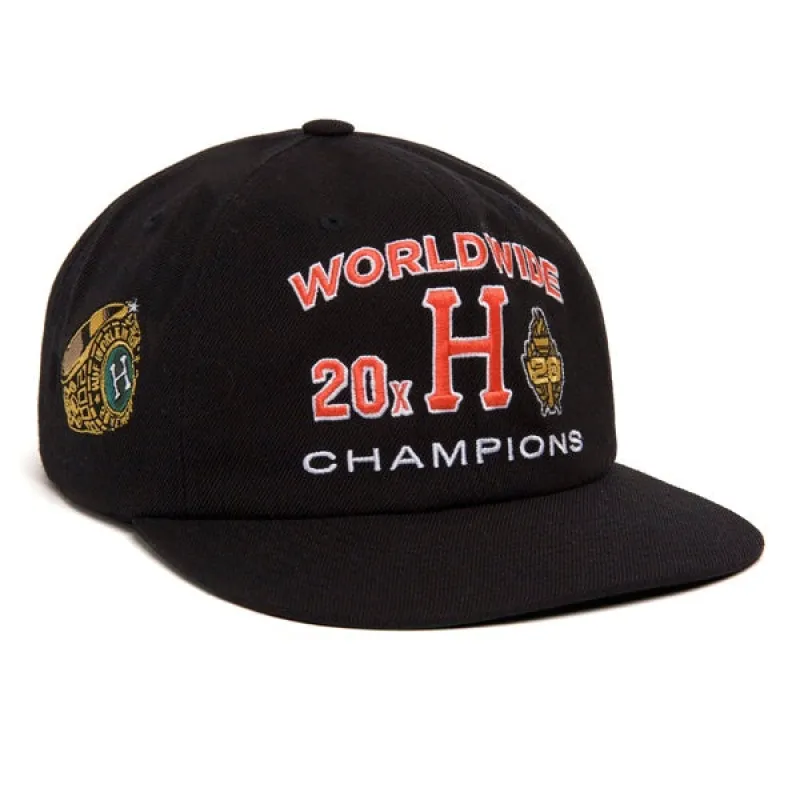 Huf 20th Anniversary Snapback Black made by Kong