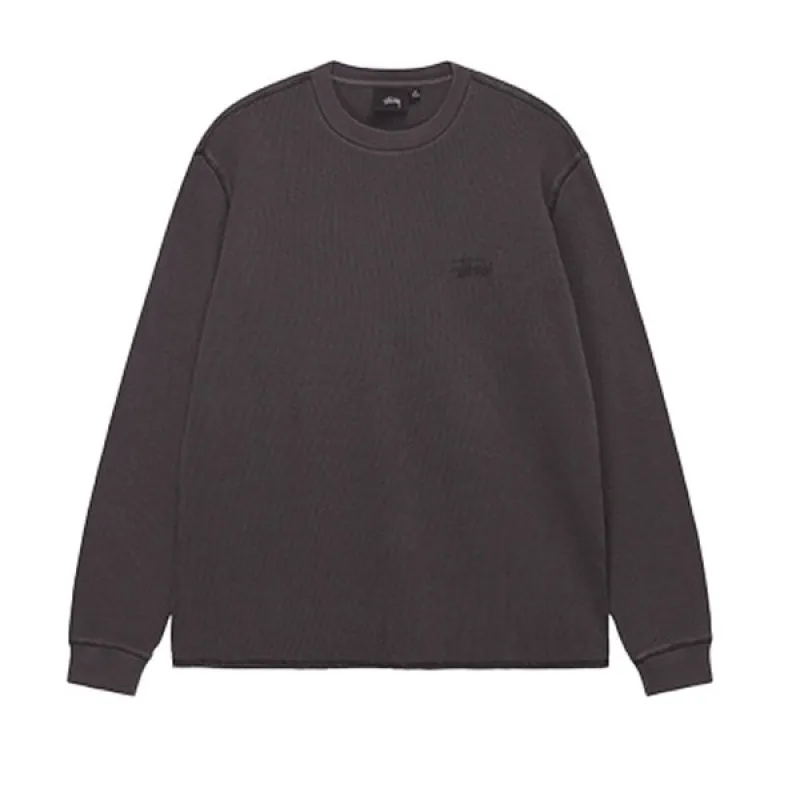 Stussy Basic Stock LS Thermal Black sold by Kong