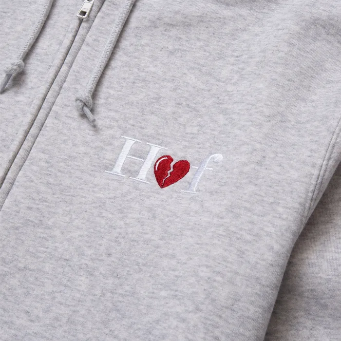 HUF Milton Zip Up Hoodie Athletic Heather sold by Kong product image thumbnail 2