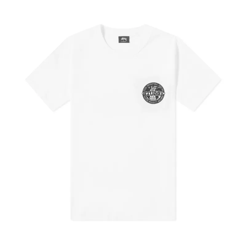 Stussy Worldwide Dot Tee White sold by Kong
