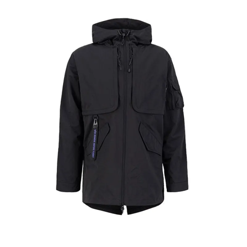 Alpha Industries Utility Fishtail Jacket UV Black sold by Kong