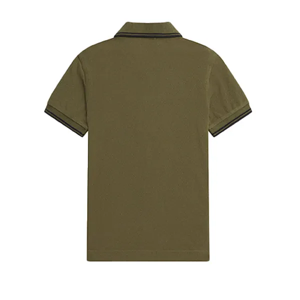 Fred Perry Twin Tipped Shirt Uniform Green Black sold by Kong product image thumbnail 2