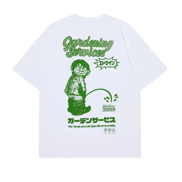 Edwin Gardening Services T shirt White sold by Kong product image thumbnail 2