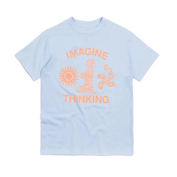 Quasi Namaste Tee Carolina Blue sold by Kong