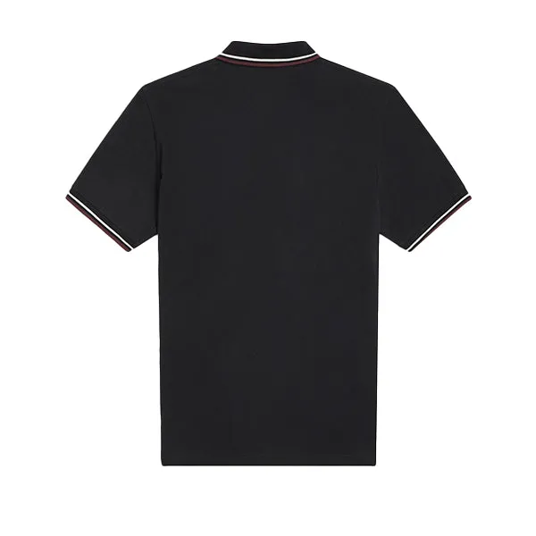 Fred Perry Twin Tipped Shirt Black Oxblood sold by Kong product image thumbnail 2