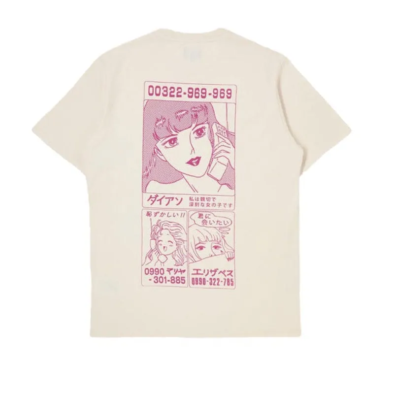 Edwin Phone Love T shirt Whisper White sold by Kong