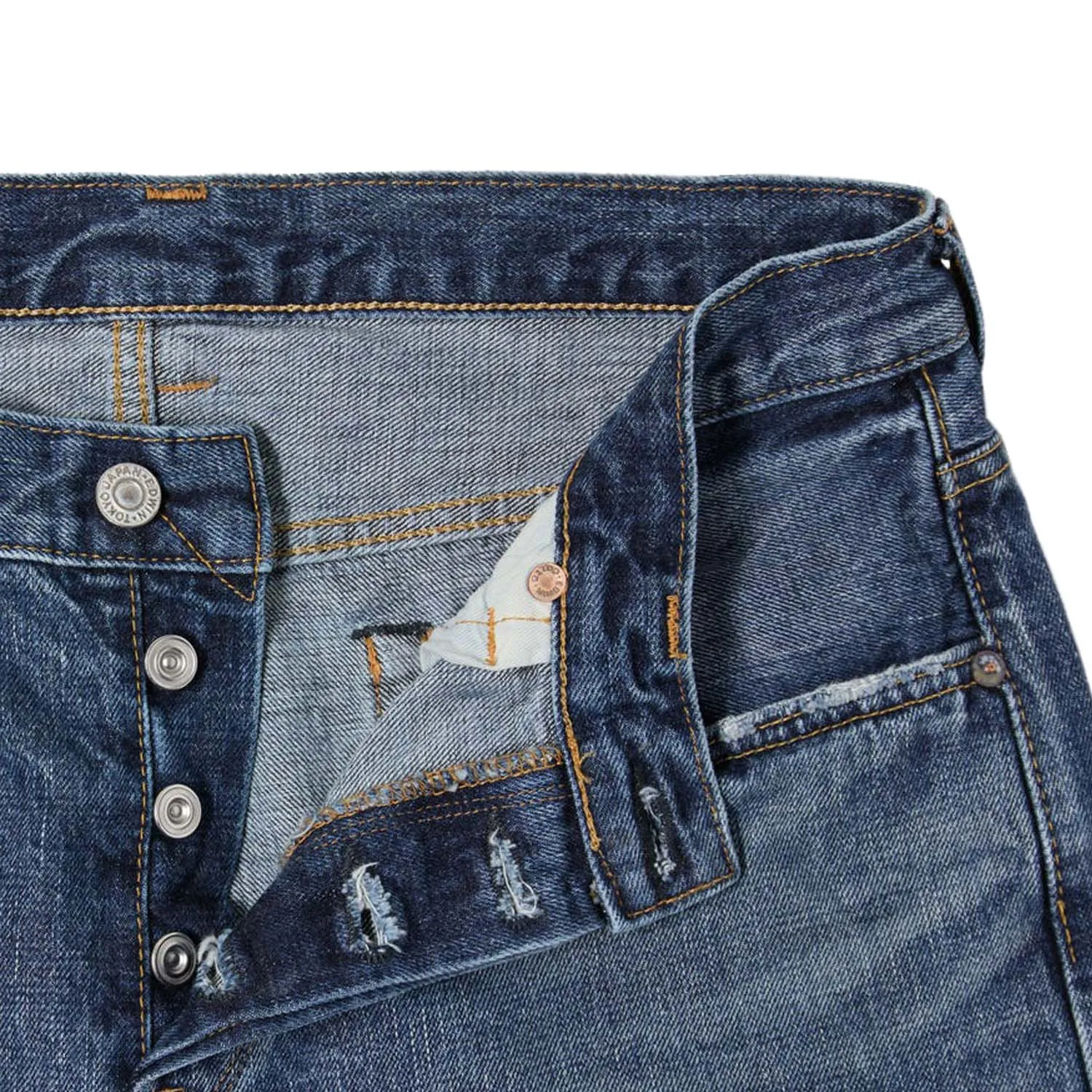 Edwin Regular Tapered Nihon Menpu Dark Pure Indigo Mid Used sold by Kong product image thumbnail 4