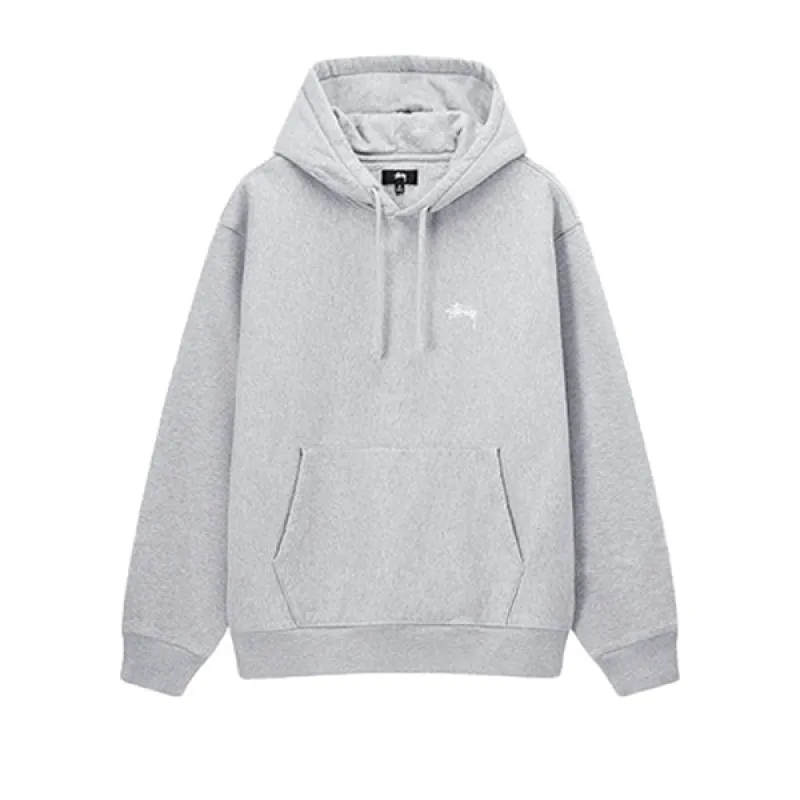 Stussy Stock Logo Hood Grey Heather 23 sold by Kong