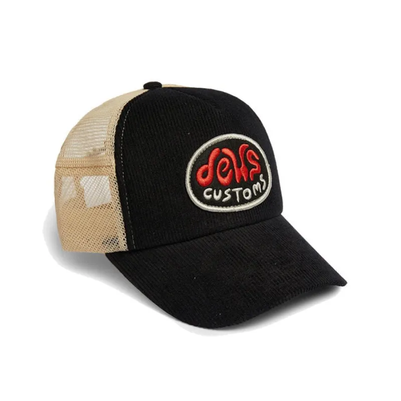 Deus Roger Cord Trucker Black made by Kong