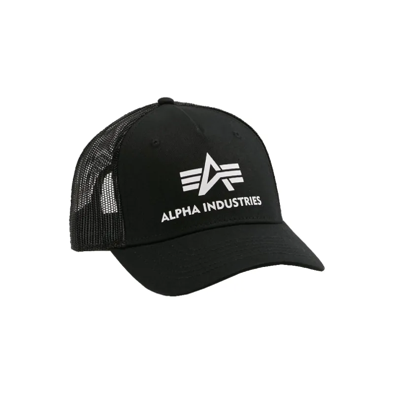 Alpha Industries Basic Trucker Cap Black sold by Kong