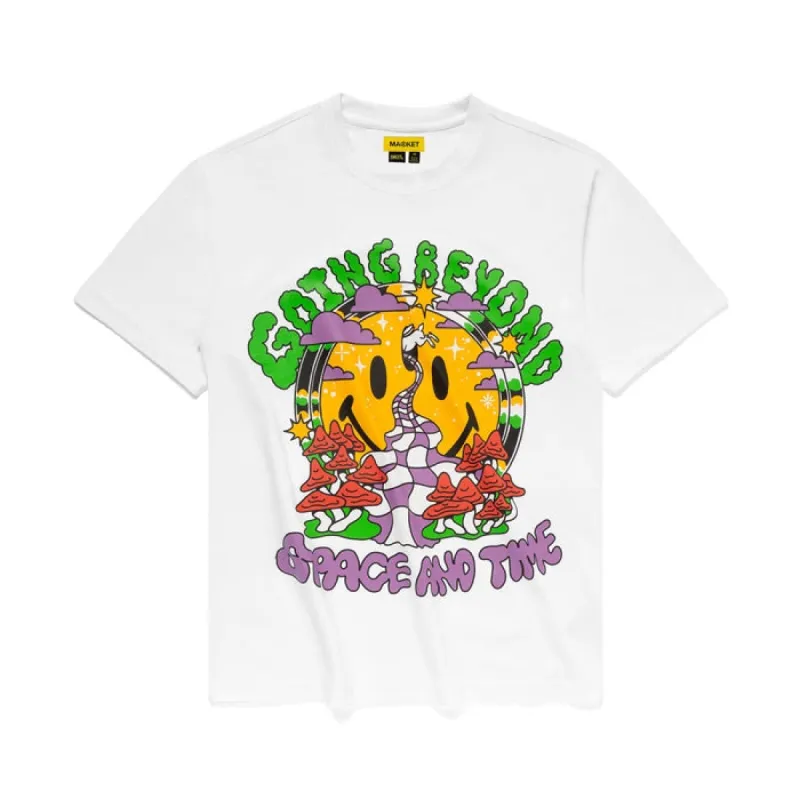 Market Smiley Beyond Space And Time T Shirt White made by Kong