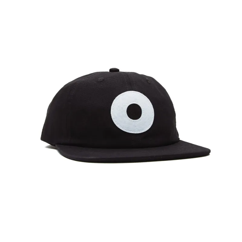 Obey Block 6 Panel Strapback Black sold by Kong