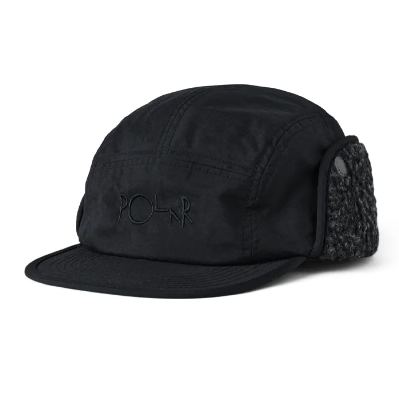 Polar Sherpa Flap Cap Black sold by Kong