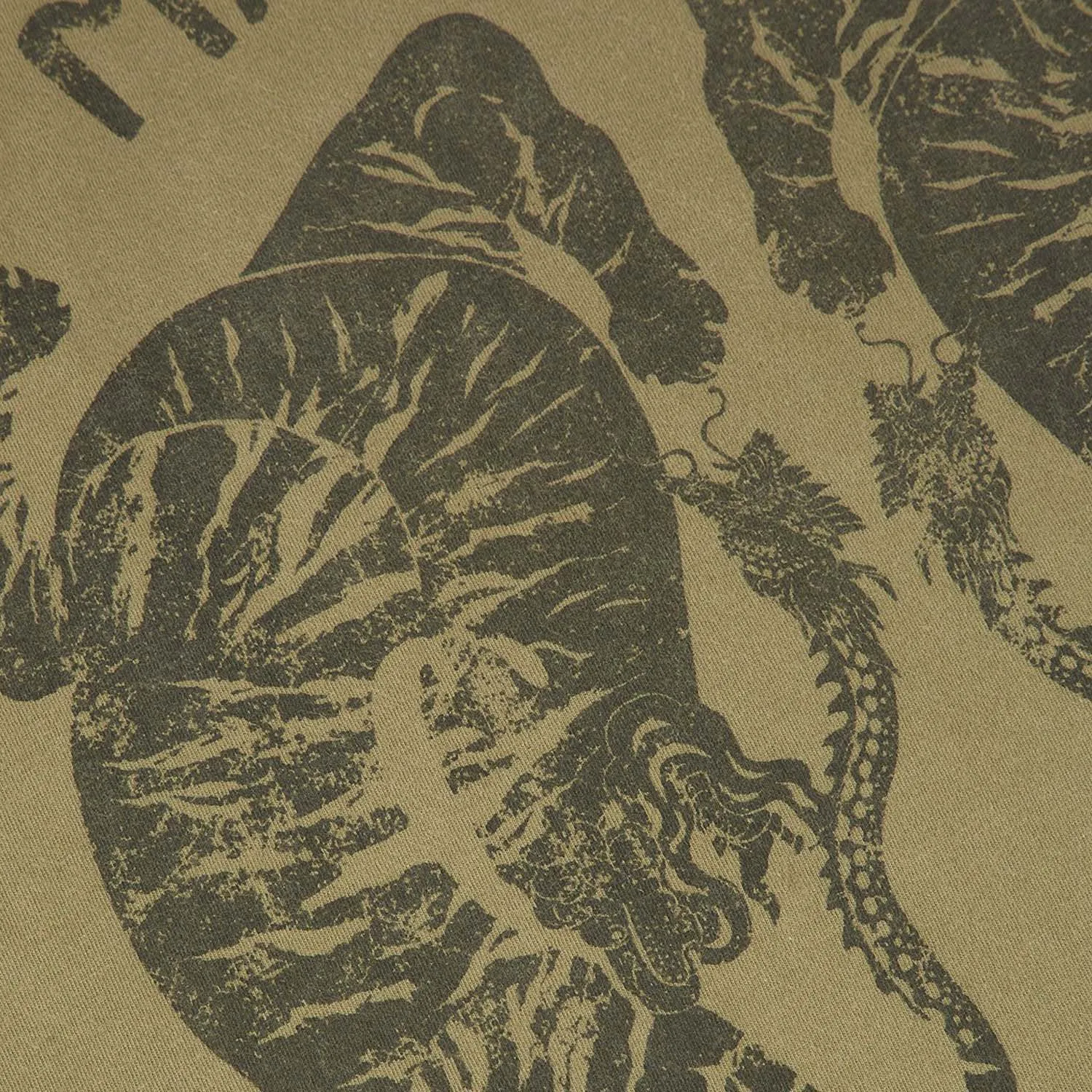 Maharishi Tigers Of Wrath T-Shirt Organic Jersey 190 Olive sold by Kong product image thumbnail 3