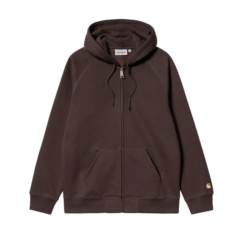 Carhartt WIP Hooded Chase Jacket Dark Umber Gold sold by Kong