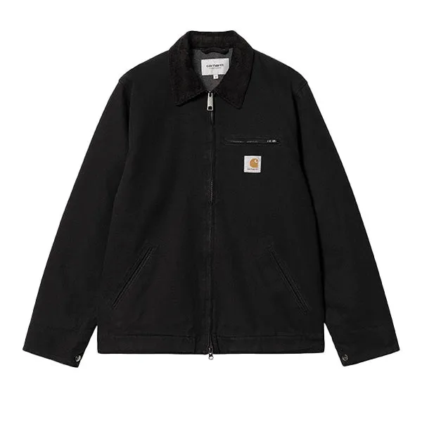 Carhartt WIP Detroit Jacket Black Heavy Stone Wash sold by Kong