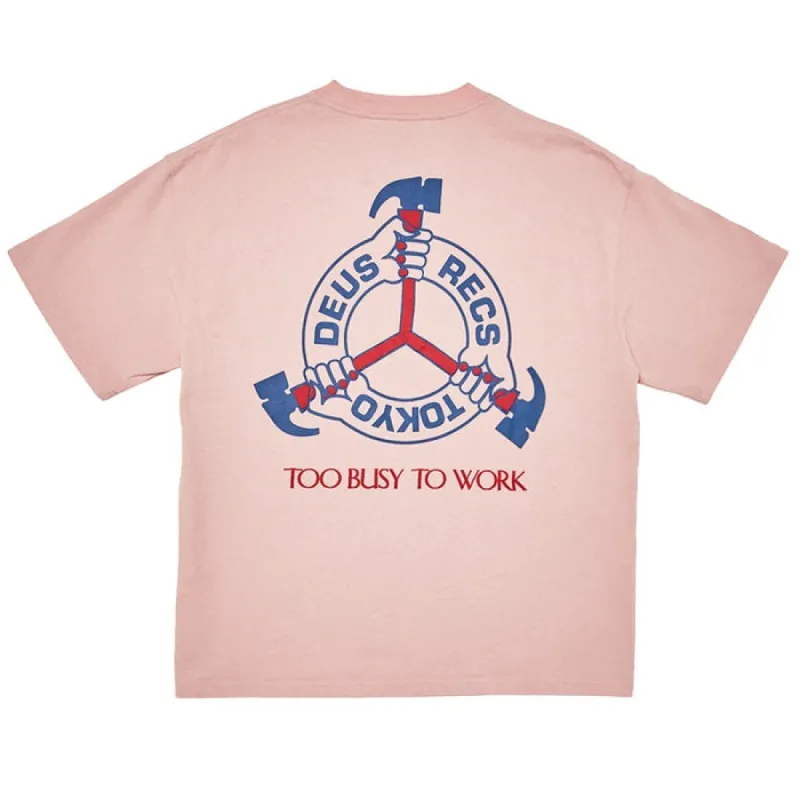 Deus Divine Hammer Tee Zephyr Pink sold by Kong