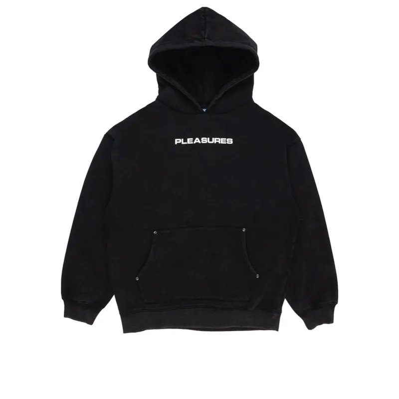Pleasures Burnout Dyed Hoody Black made by Pleasures