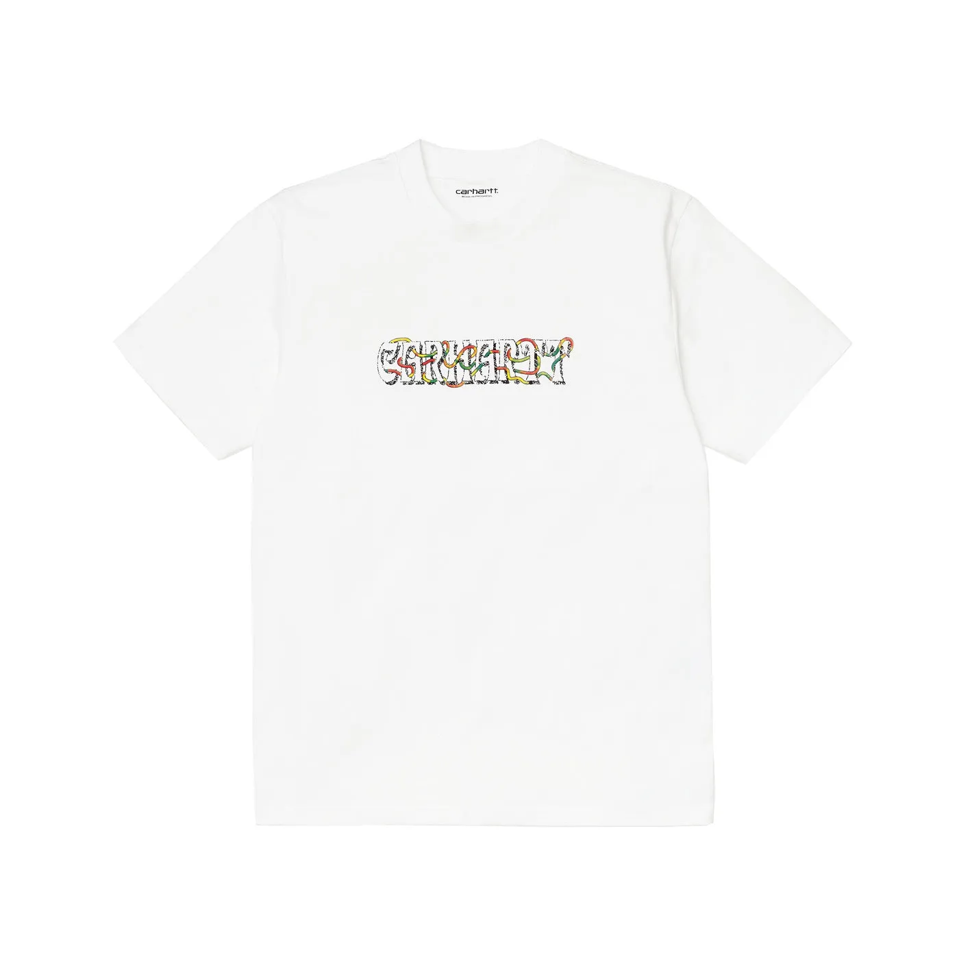 Carhartt WIP S/S Transmission Script T-S Organic Cotton White sold by Kong