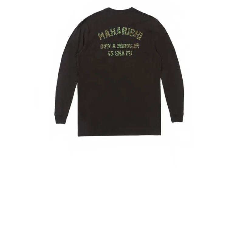Maharishi Arch Embroidery L/S T-Shirt Black sold by Kong
