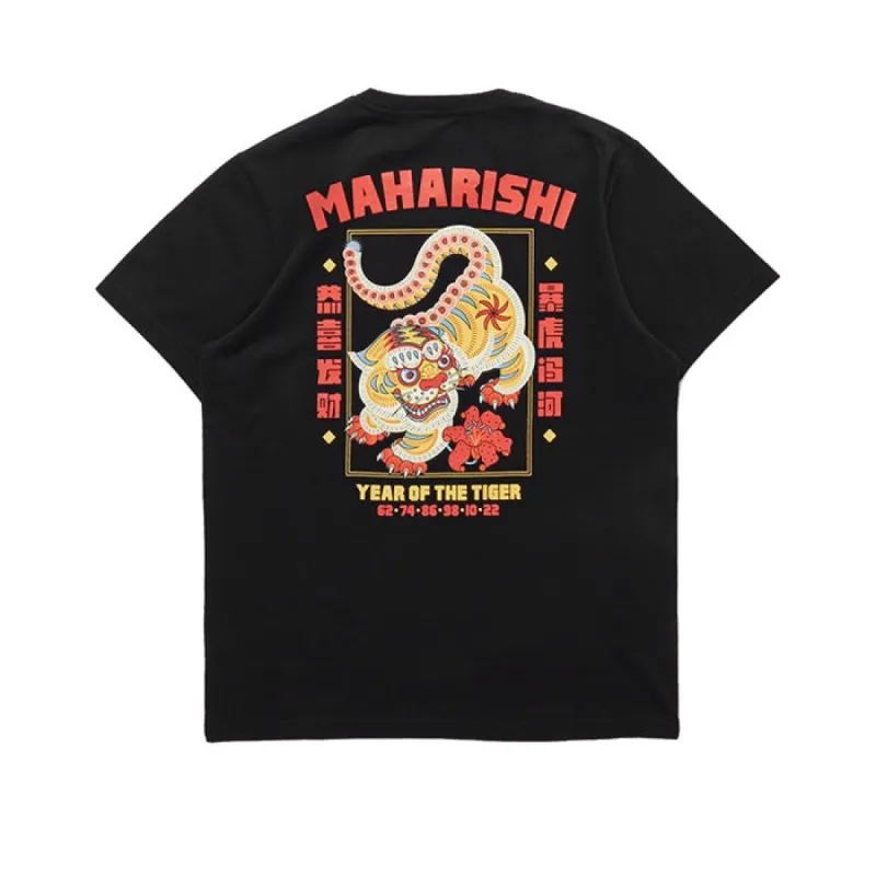 Maharishi Wuqiang Tiger T Shirt Black sold by Kong