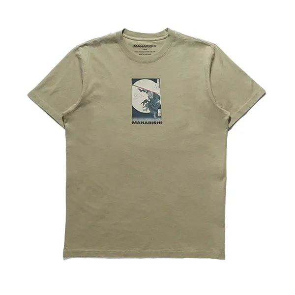Maharishi Hare & Monkey T Shirt Silver Sage sold by Kong