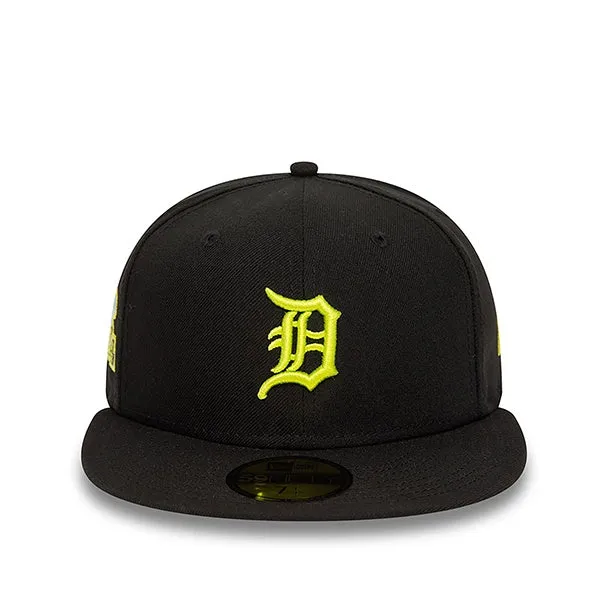 New Era Detroit Tigers Style Activist 59Fifty Fitted Cap Black Yellow sold by Kong