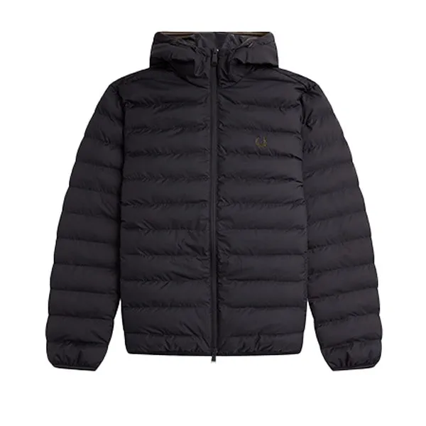 Fred Perry Hooded Insulated Jacket Black sold by Kong