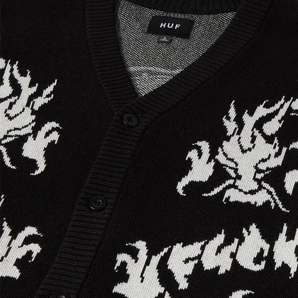 Huf Twin Dragon Cardigan Black sold by Kong product image thumbnail 2