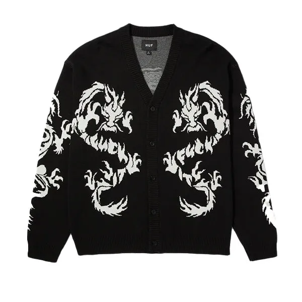Huf Twin Dragon Cardigan Black sold by Kong