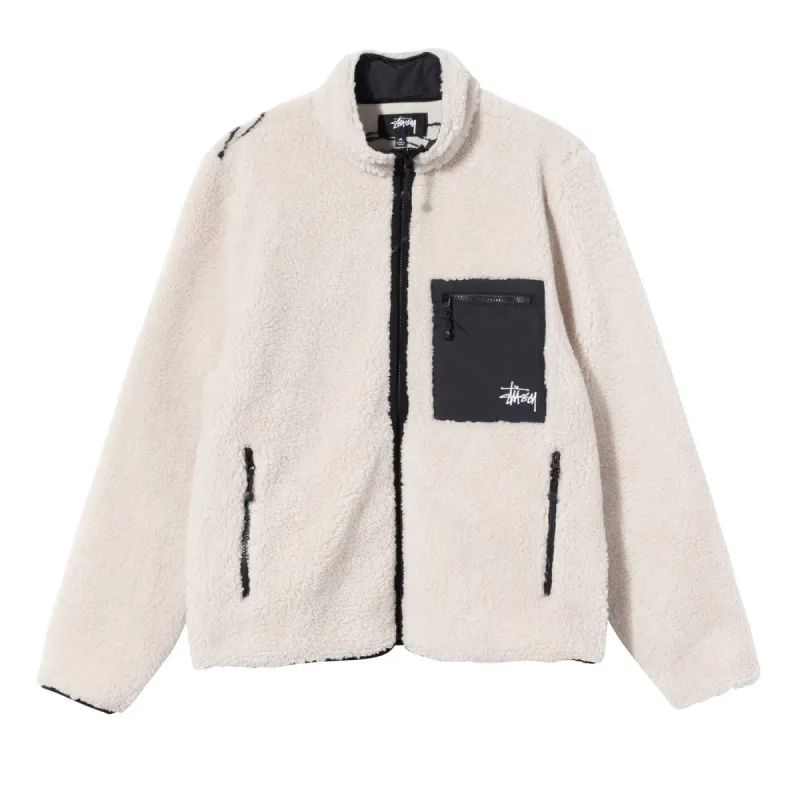 Stussy Venus Jacquard Sherpa Jacket Natural made by Stussy