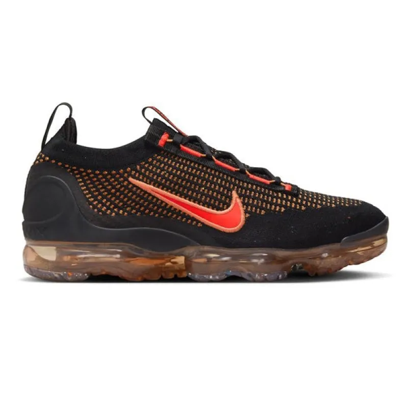 Nike Air Vapormax 2021 FL Black Bright Crimson Orange sold by Kong