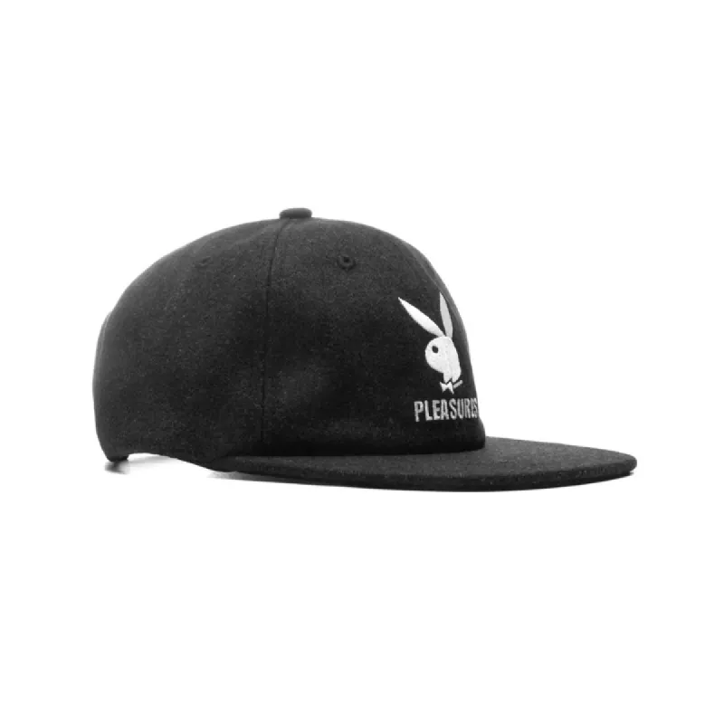 Pleasures Playboy Wool Strapback Black made by Pleasures