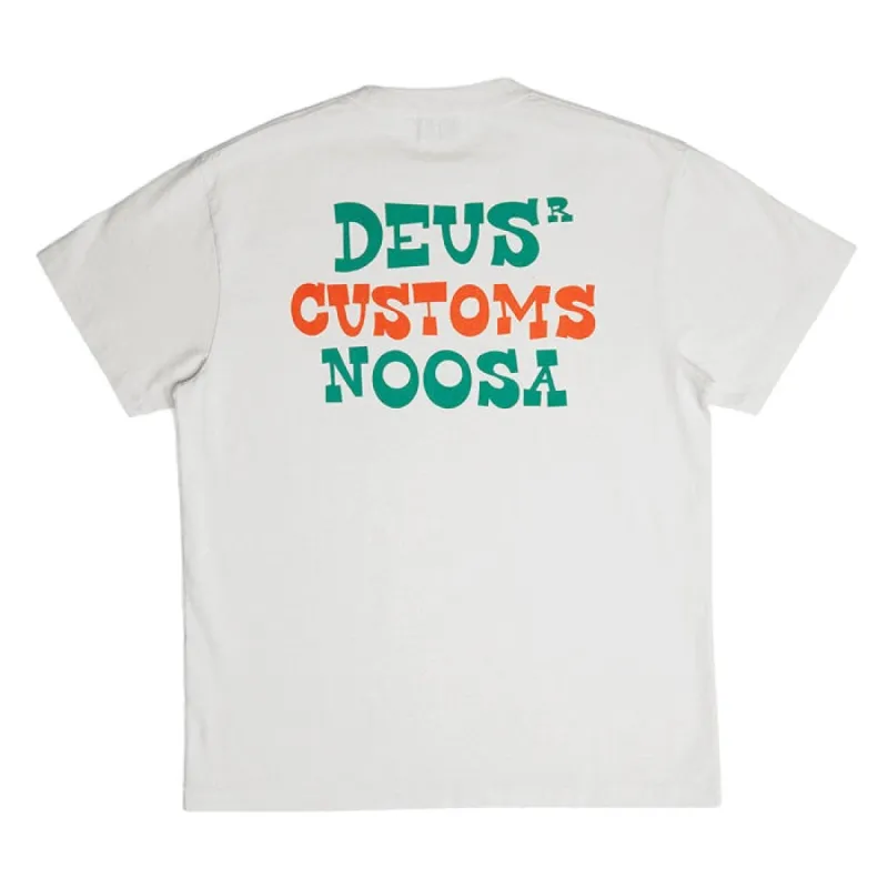 Deus Wiz Bang Tee White Chalk sold by Kong