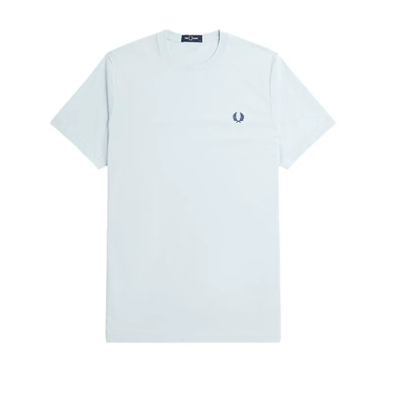Fred Perry Rear Powder Laurel Graphic T-Shirt Light Ice sold by Kong