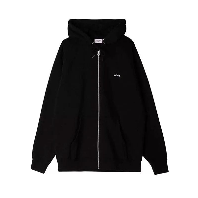 Obey Tap Zip Hood Black sold by Kong
