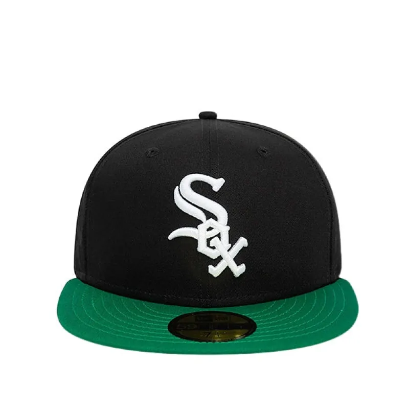 New Era Chicago White Sox MLB Team Colour Black 59FIFTY Fitted Cap Black sold by Kong