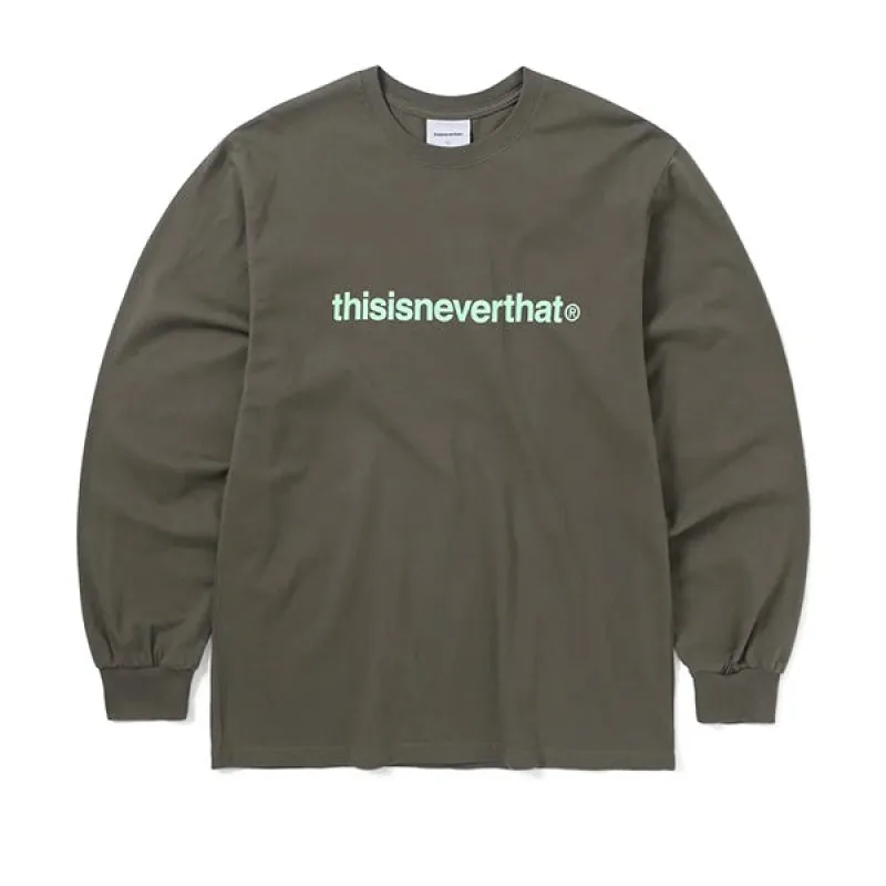 thisisneverthat T Logo LS Tee Mocha sold by Kong