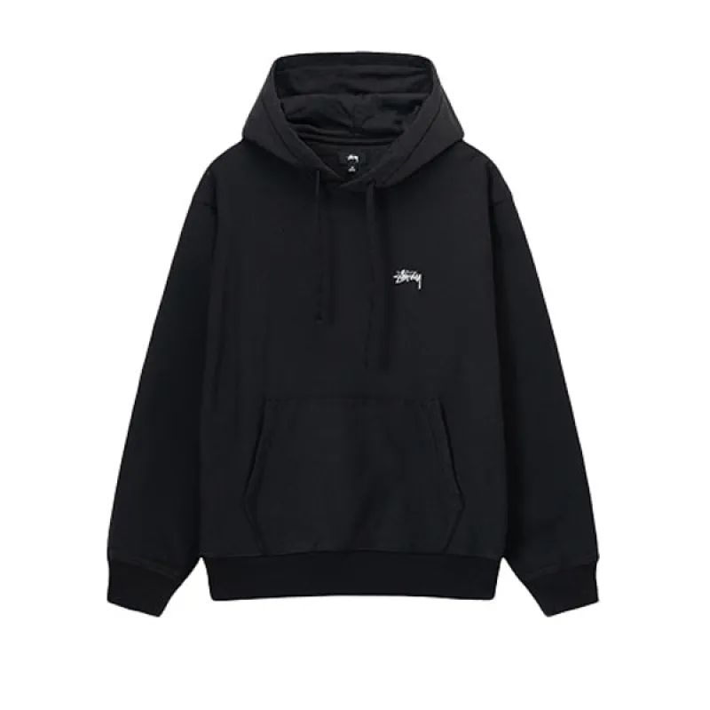 Stussy Stock Logo Hood Black sold by Kong
