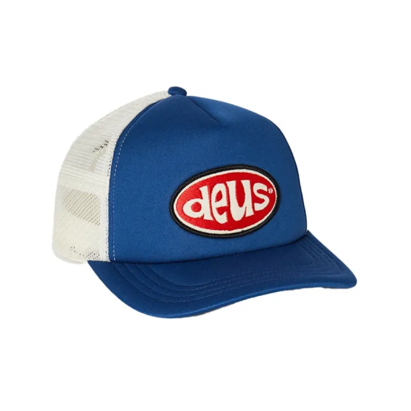 Deus Shiner Trucker Cap Navy made by Kong