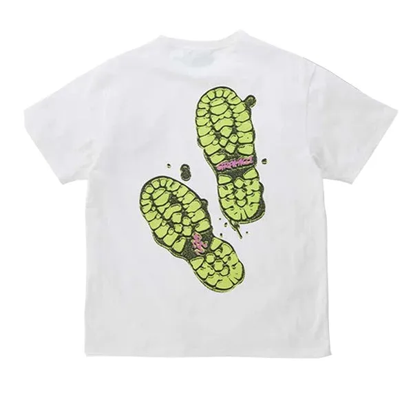 Gramicci Footprints T-Shirt White sold by Kong