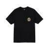 Stussy Classic Dot Pig. Dyed Tee Black sold by Kong
