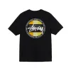 Stussy Classic Dot Pig. Dyed Tee Black sold by Kong
