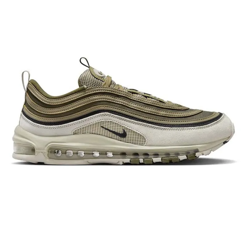 Nike Air Max 97 SE Light Bone Black Medium Olive sold by Kong
