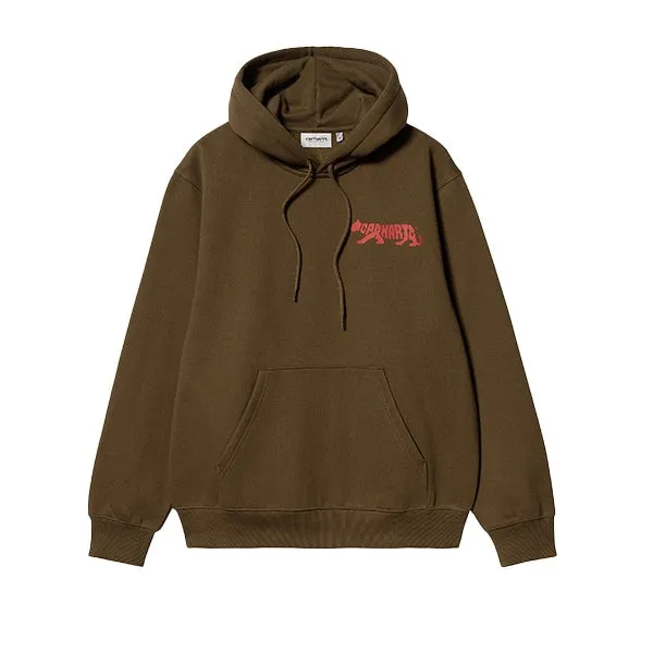 Carhartt WIP Hooded Rocky Script Sweat Lumber sold by Kong