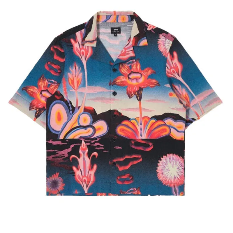 Edwin Hana No Shita Shirt AOP Crepe Multicolor sold by Kong